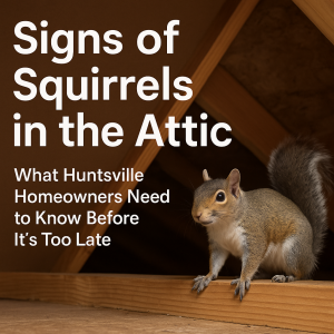 sqiurrels huntsville attic